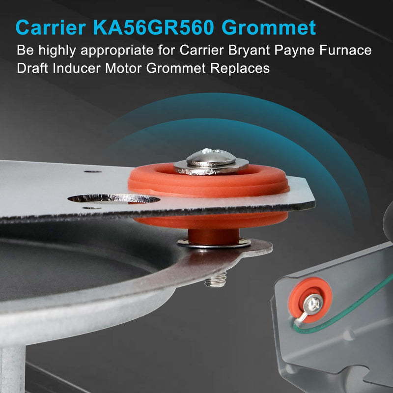 Criditpid HVAC Furnace Inducer Motor Grommet Replaces for Carrier KA56GR560 Grommet.(3 Pack)