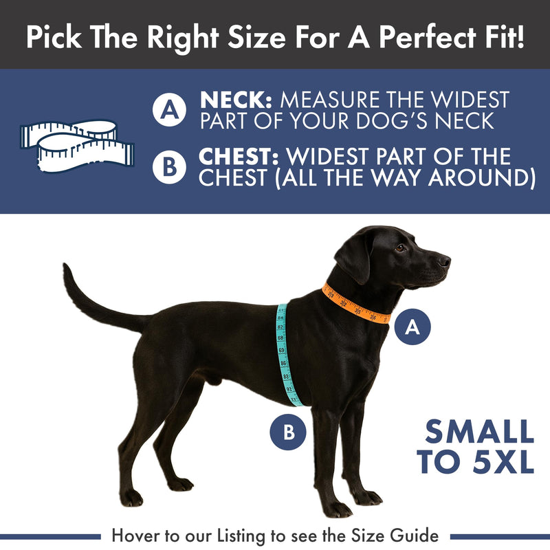 Spark Paws Anxiety Relief Vest for Dogs – Gentle Compression Dog Anxiety Suit, Calming Wrap for Separation Anxiety, Thunder, Fireworks, Suitable for Small Medium and Large Breeds - Teal - Size 3XL 01 Teal 3XL: 60-80lbs
