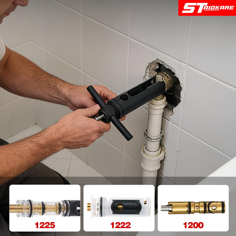 1222 1225 1220 Cartridge Removal Tool Upgraded Shower Cartridge Puller for Tub and Faucet Cartridge Removal Compatible with Posi-Temp Valve Replaces #104421U Durable Remover Tool for Series