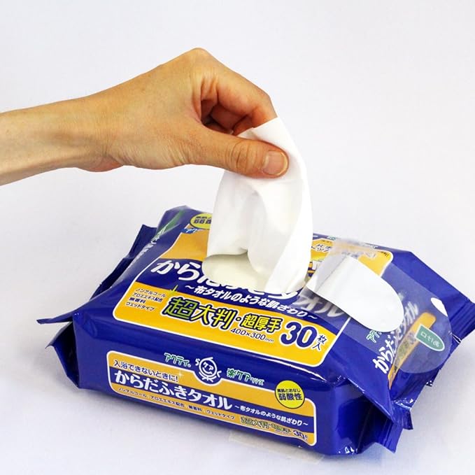 Acti T-Karadashi Towel Extra Large, Extra Thick, 30 Sheets Bag - - NewNest Australia