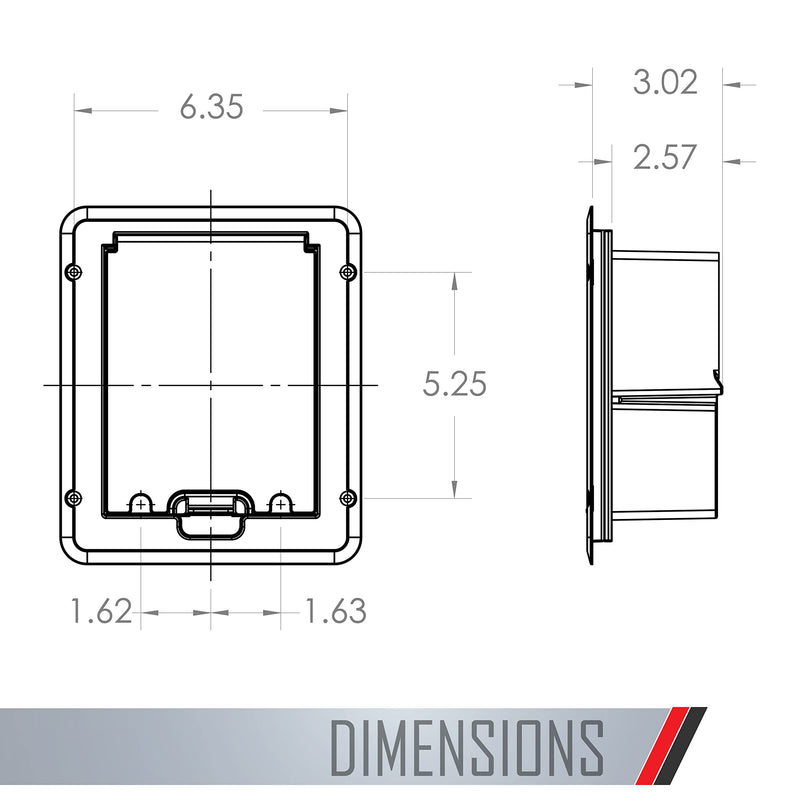 TayMac DOC320Z Deck/Floor Cover, 1-Gang, Bronze Outlet Cover 1 Gang