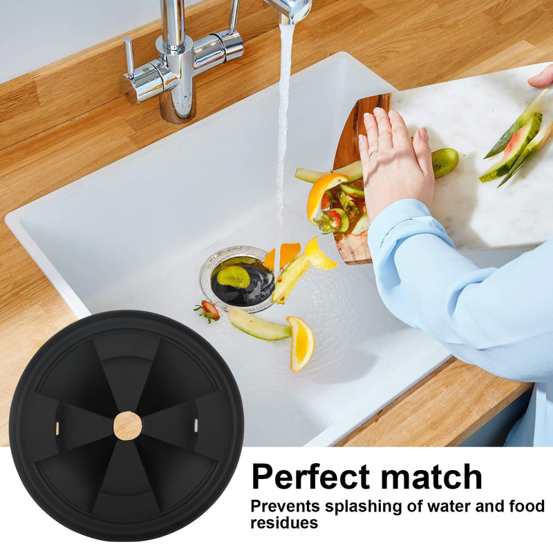 Garbage Disposal Aplash Guards Sink Baffle Drain Cover Garbage Disposal Cover 3 3/8" Inch in Diameter Garbage Disposer Accessories Compatible with InSinkErator Evolution Series, 2 Pack