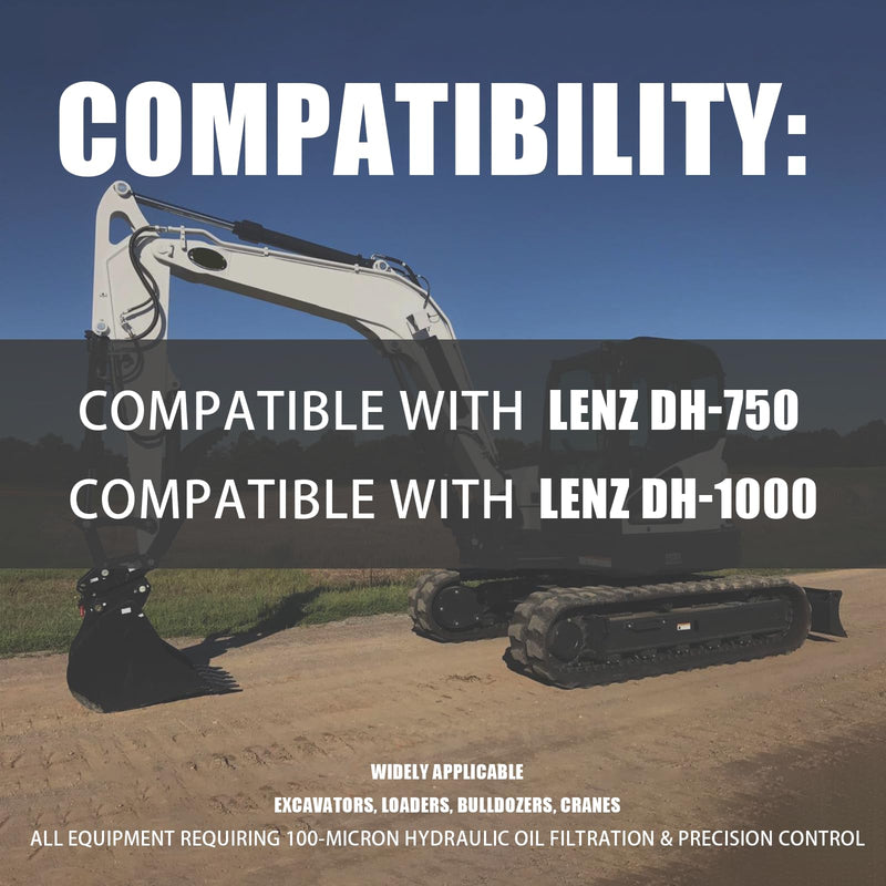 100 Micron Wire Mesh Filter Compatible with Lenz DH-750 DH-1000 Medium Pressure in Line Filters Replace 5062-100 5062-100V