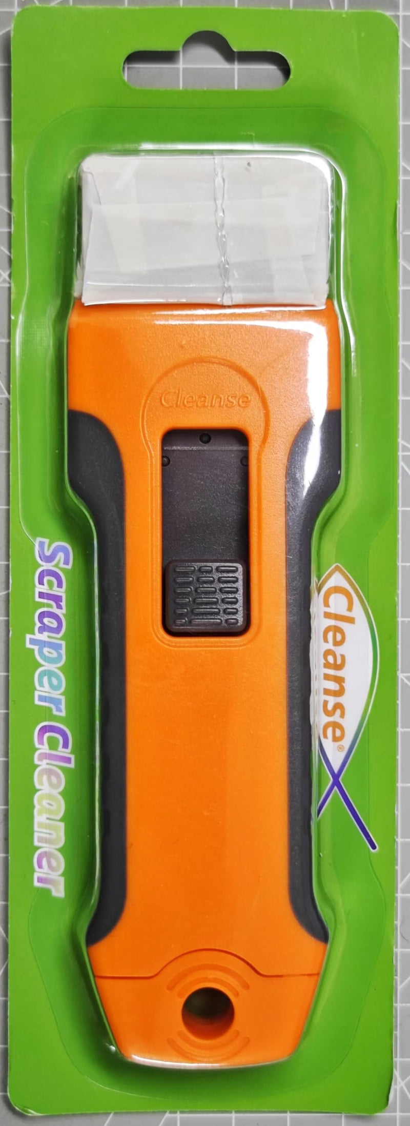 Razor Blade Scraper Tool with 15pcs Extra Blades, Cleaning Razor Scraper for Glass, Glass Top Stove Scraper for Oven Door, Cooktop Scraper, Glass Scraper Cleaning Paint from Glass Orange