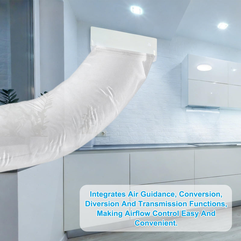 2Pcs Air Conditioner Blowing Bag with Tape 10M/33FT Extended