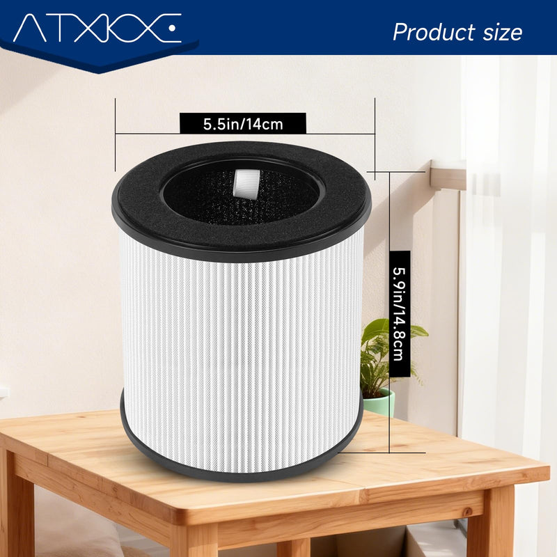 2 Pack B-D02L M05 Replacement Filter Fit for MOOKA Air Purifier