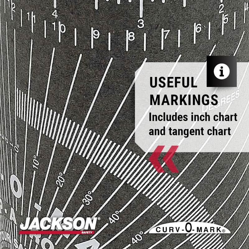 Jackson Safety Pipe Measuring Tool - Wrap-A-Round Tape Pipe Fitting Tool (Multiple Sizes and Heat Ratings) 350⁰ F Heat Rating Medium