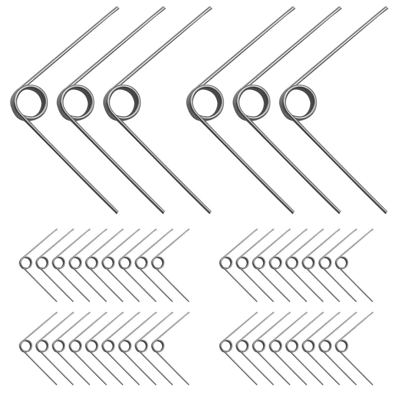 40 PCS Stainless Steel Small Spring, 4.5mm Tiny Torsional Spring,0.5 Wire Diameter Outside Diameter, Mechanical Small Torsion Spring 120° Deflection for Repair Woodworking DIY