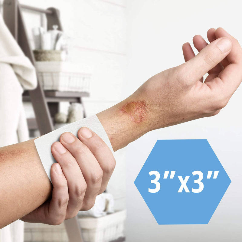 MED PRIDE 3'' x 3'' Surgical Sponges 200 Pack - Gauze Pads Non sterile - First Aid Wound Care Dressing Sponge – Νοn-Woven Medical, Non-Adherent Mesh Bandages – Absorbent for Injuries – 4 Ply