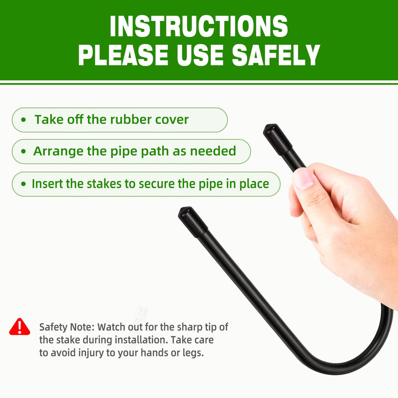 4in U-Shape Downspout Pin, Drill-Free, Wind & Rain Resistant 6pcs | Heavy-duty iron structure, longer lifespan than counterparts, easy installation & reusable, free gloves included 4 inch (100mm) 6pcs 6