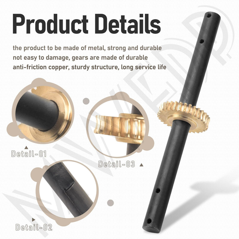 4651 Replacement Tiller Shaft Tine Assembly Compatible with Earthquake, Powermate PCV43, H-onda FG100 Tiller Cultivator
