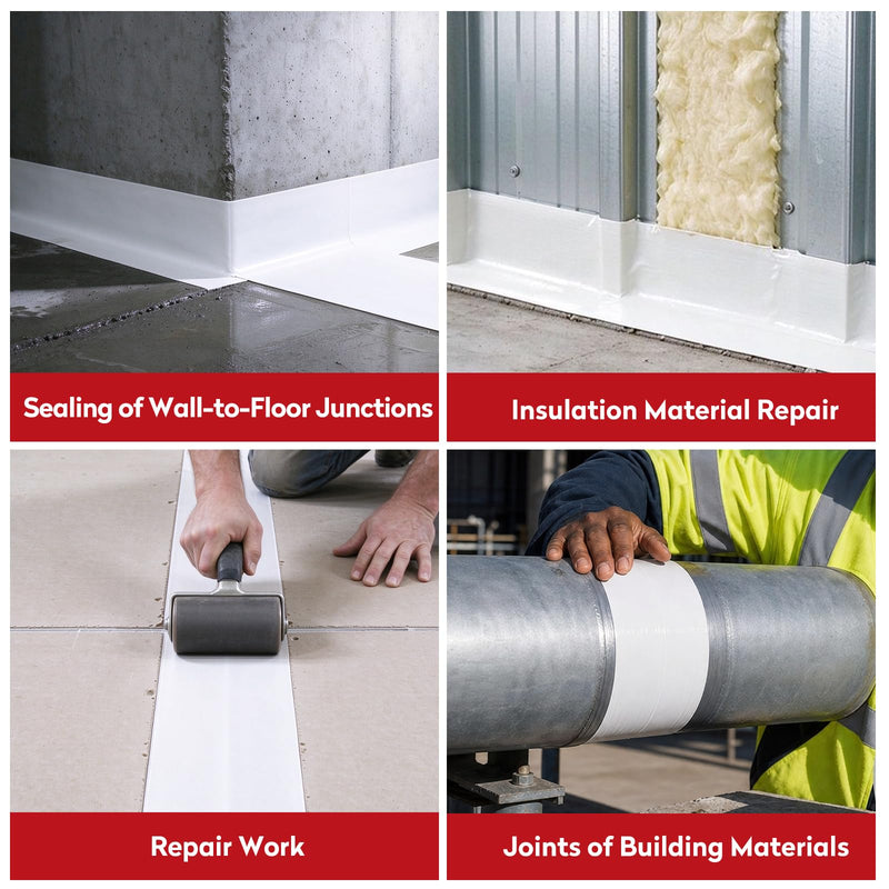 Vapor Barrier Tape, 4" x 180' 3 Roll white 4" x 180'