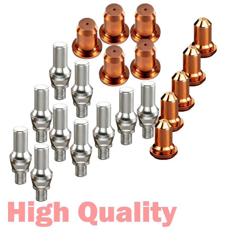 25pcs IPT-60 PT-60 IPT-40 PT40 Plasma Cutting Torch Tip Consumables 0.9mm .035" / 1.1mm .045" Electrode Shield Cap/Stand-off/Swirl Ring/O-Rings