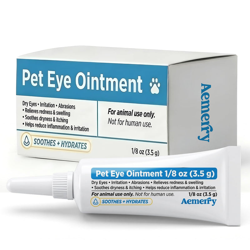 Velvet Aura Pet Eye Cream for Dogs, Cats, Horses, Cattle & Birds – 3.5g Tube Gentle Daily Eye Care Cream, Easy Application for Animal Eye Comfort White