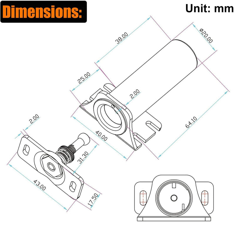 DC12V Metal Fail Safe Mode Electric Cabinet Lock 110lb Holding Force for File Cabinet & Display Case