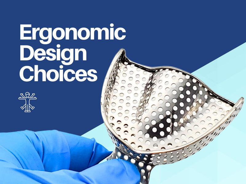 Dental Impression Trays 8 Small Medium Large and Extra Large Pairs Stainless Steel Denture Orthodontics by Wise Linkers USA