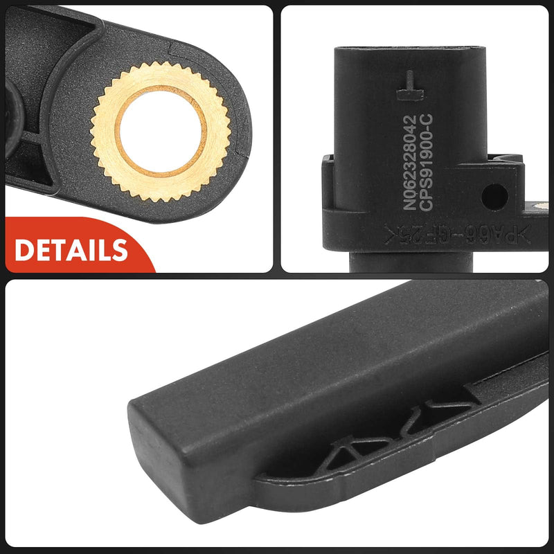 A-Premium Engine Crankshaft Position Sensor Compatible with Audi Q5, Q7, A6 A7 A8 Quattro, RS7, S4, S5, S6, S7, S8, SQ5 & Porsche Cayenne, Panamera & Volkswagen Touareg, Replace# 95860643310