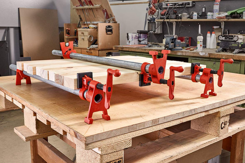 Bessey BPC-H34, 3/4-In. H Style Pipe Clamps - Incredibly Versatile, Easy To Assemble, Indespensable Workshop Clamp For Woodworking, Carpentry, Home Improvement, and DIY Projects H Style 3/4 In.