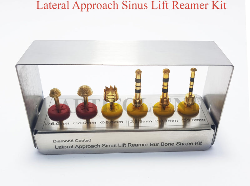 Dental Implant Lateral Approach Sinus Lift Reamer Drill Kit 6 Pcs