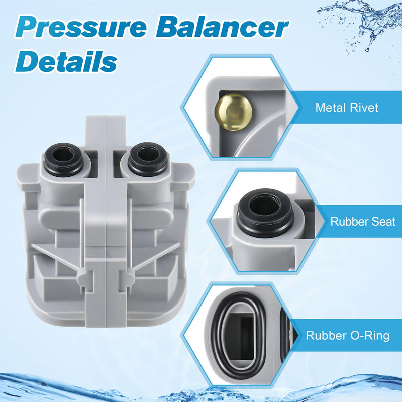 Dreyoo 2 Pieces Pressure Balancing Cartridge and Valve Stem Assembly, Compatible with 971-2500 and 974-2910, Compatible with Pfister 0X8/JX8/VB8/JV8 Deep Casting Valve, for Single Handle Tub/Shower