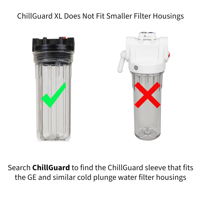 Cold Plunge Insulated Filter Housing Sleeve - Extra Large - ChillGuard XL Neoprene Insulated Filter Housing Cover Filter Housing - Insulates Cold Plunge, Ice Bath Filter Housings