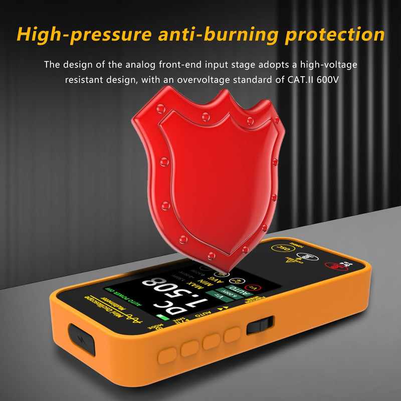 OS1 Digital Oscilloscope Multimeter 10MHz Bandwidth Handheld oscilloscope with 48MSa/s Sampling Rate 3.2” TFT LCD Rechargeable Multimeter Capacitance Diode Ohm Voltage Tester