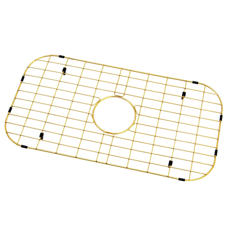Gold Sink Grid 26 3/16" X14 1/16",Sink Protectors for Kitchen Sink 26 3/16" x 14 1/16" Gold