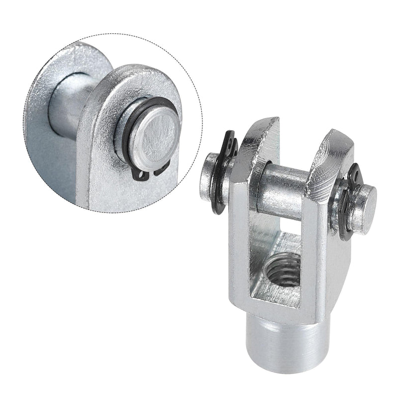 uxcell Air Cylinder Rod Clevis End 33mm Length M6x1 Female Thread Y Connector 2pcs M6x1mm