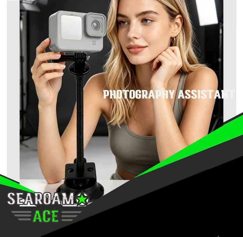 3.5 Inch Suction Cup Boat Mount | Marine-Grade Holder for Smartphone, Action Camera & Flashlight Holders, 360 Rotatable Ball Head, for Boats, Yachts