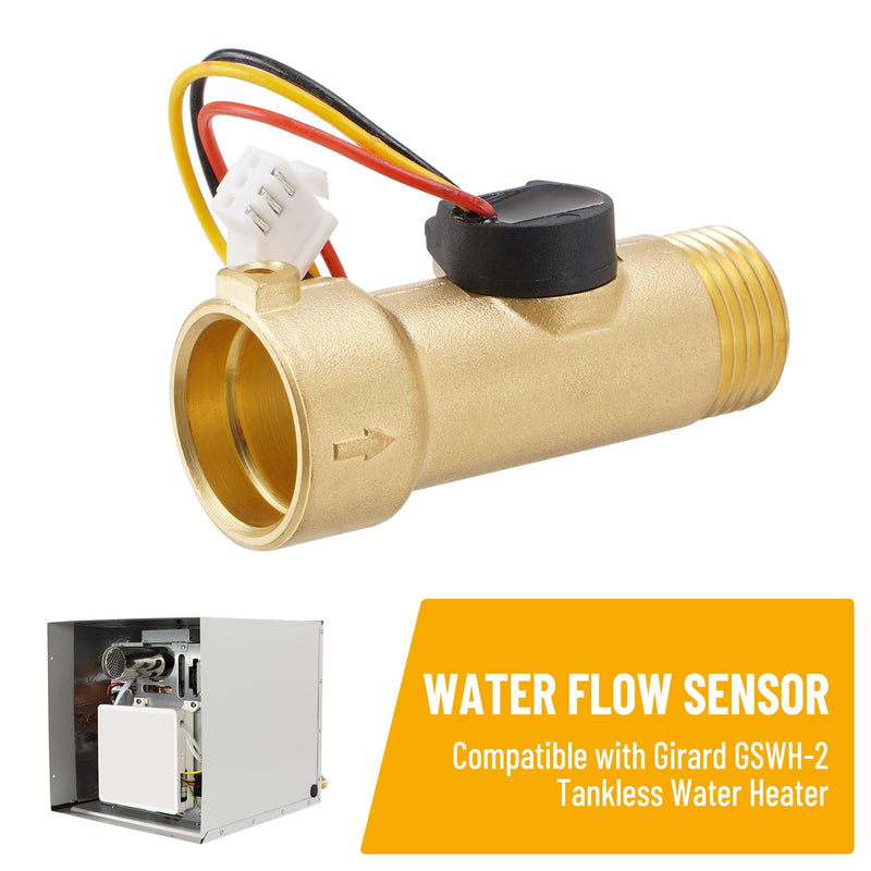 Tankless Water Heater Water Flow Sensor Compatible with Girard GSWH-2 Water Heater 2GWH-24 2022107584