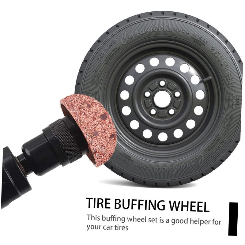 SUPVOX Tire Buffing Wheel 2.17 Inch Hard Tungsten Dome Buffers for Car Tire Repair and Polishing Compatible with Pneumatic Tools Durable Repair Buffing Wheel