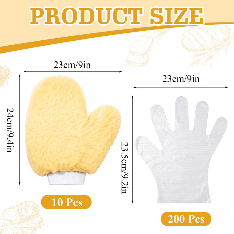 10 Pcs Paint Mitt Gloves with Thumb for Cleaning, Dusting & Painting