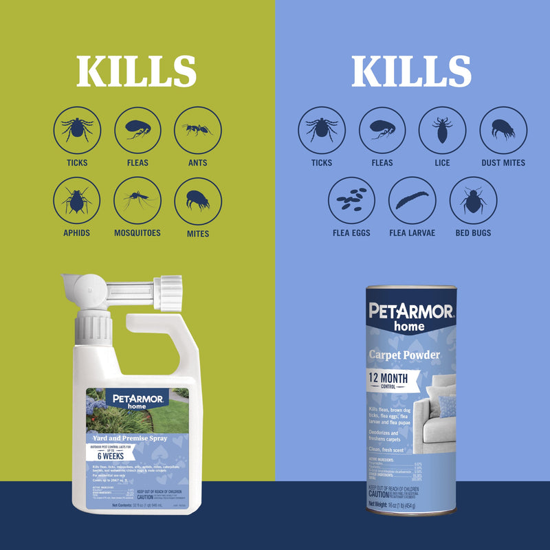PetArmor Plus Flea & Tick Prevention for Cats Over 1.5 lbs (3 Doses) + PetArmor Home Carpet Spray and Yard Spray for Fleas & Ticks, Total Flea & Tick Prevention