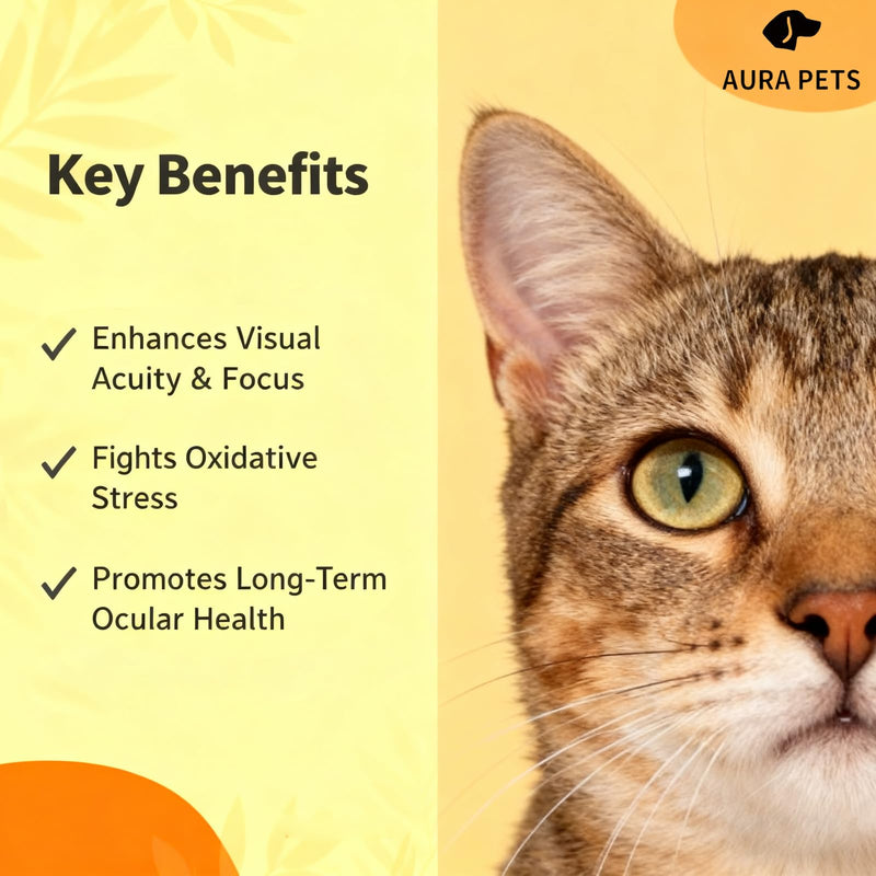 Advanced Vision Formula for Dogs, AuraPets Vision Formula, with Lutein, Zeaxanthin, Astaxanthin, Supports Vision and Reduces Cloudiness, 30ml (1)