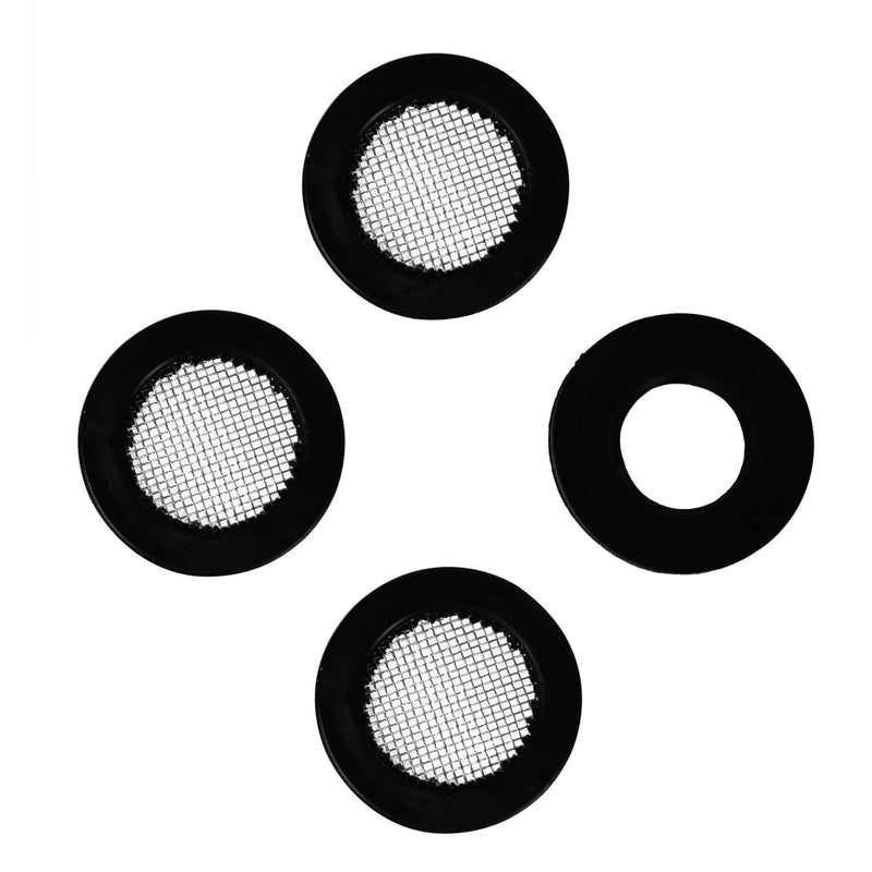 1Inch 8PCS Shower Filter Gaskets+8PCS Rubber Washers, Seal Faucet Washers, O Ring Hose Gasket Filter Net Shower Head Gasket Rubber Washer for Water Faucet Shower Garden Hose Connector 8 Filter Gasket + 8 Washer