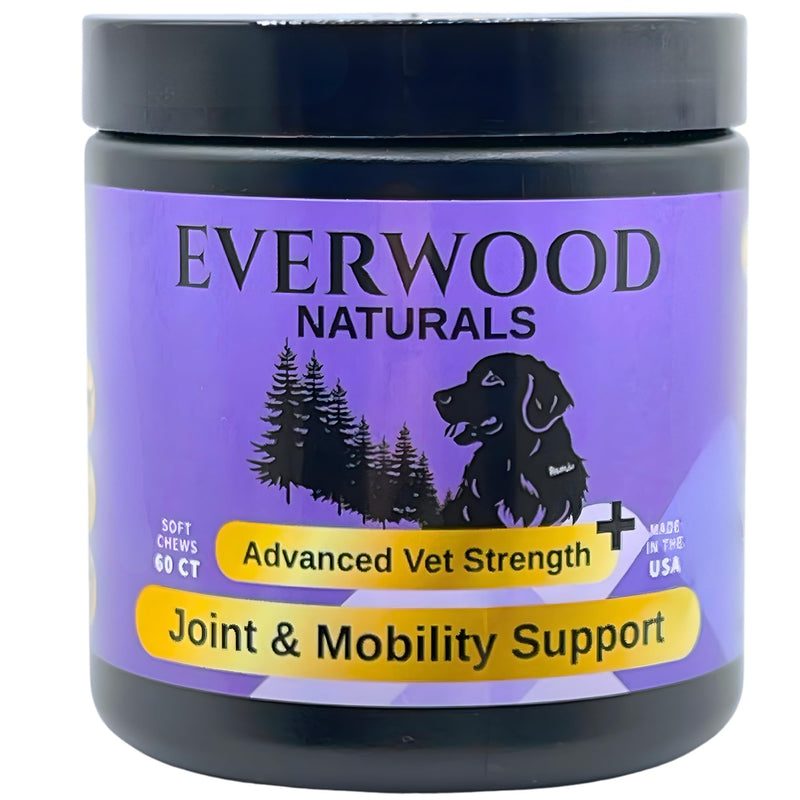 Premium Joint & Mobility Support Soft Chews for Dogs – Glucosamine, MSM, Green Lipped Mussel & Turmeric – Dog Hip & Joint Supplement – 60 Soft Chews