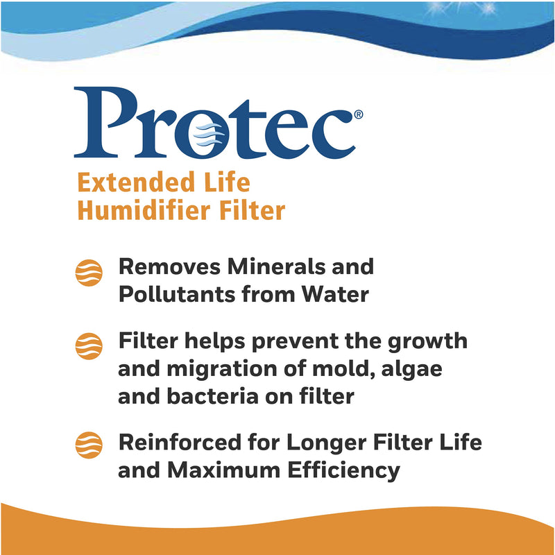Protec Extended Life Humidifier Replacement Filter, 3 Pack 3 Count (Pack of 1)
