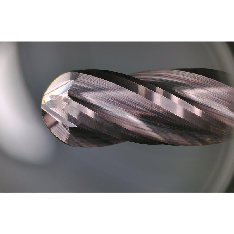 Tools Carbide Ball End Mill Bits, 4 Flutes TISIN Coating, Cutting for Alloy Steel, Hardened Steel Stainless Steel, 1/4" Shank,(1/4-2.5" 2pcs) 4 Flutes End Mill BALL 1/4-2.5" 2PC