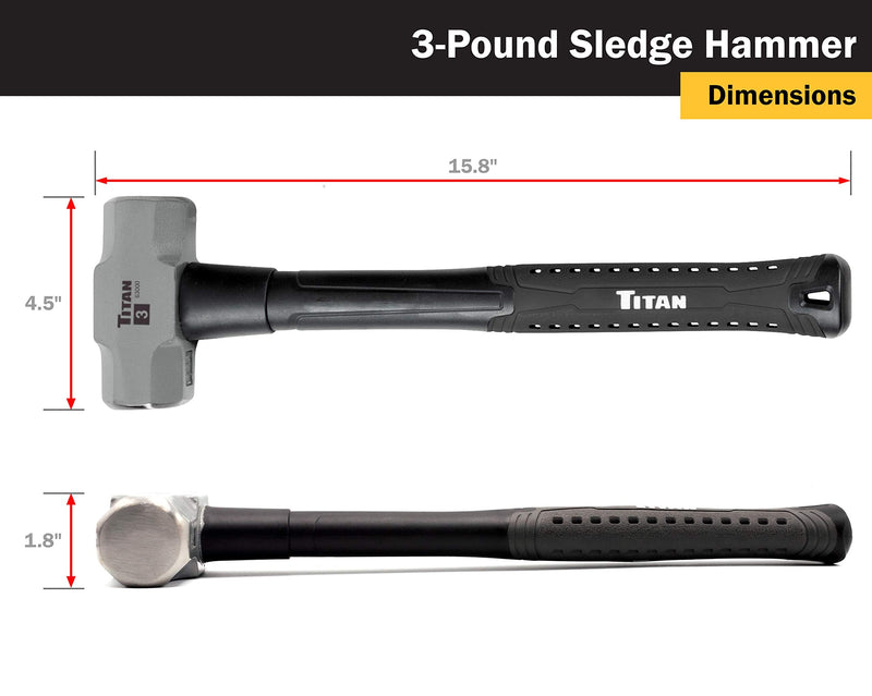Titan 63000 3lb x 16in Sledgehammer 3lb Sledge