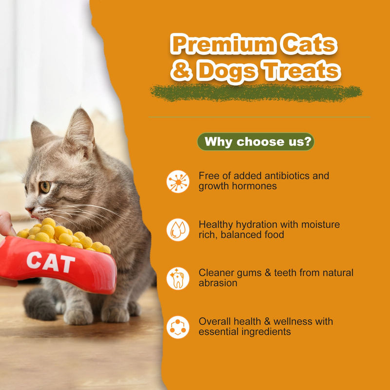 Freeze Dried Quail Egg Yolk and Cat Grass Teething Stick