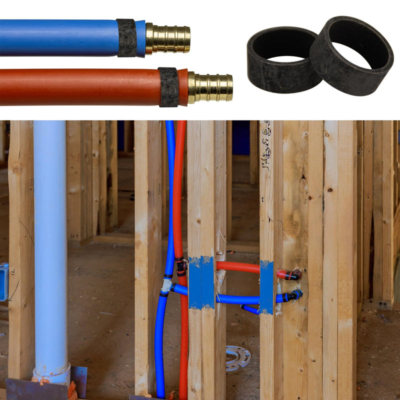 100 Pack 1/2" PEX Copper Crimp Rings, for Pex Pipe Connection (1/2", 100 Pack) 1/2“ × 100pcs