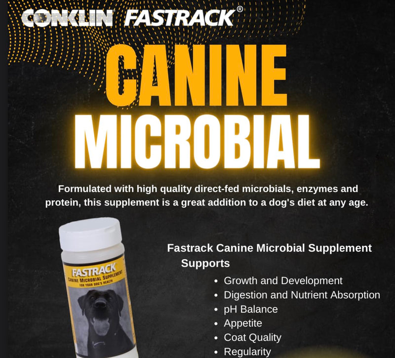 Conklin Fastrack Canine Microbial Supplement for Dogs, 300gm - PawsPlanet Australia