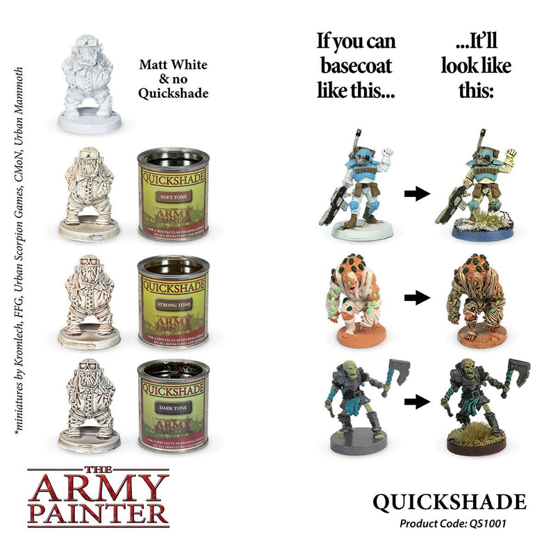 The Army Painter, Quickshade Dip Soft Tone, 250 ml, for Miniature Figures