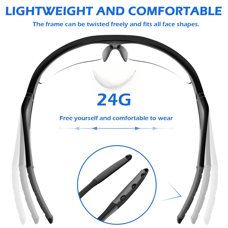 OXG 12 Pack Anti Fog Safety Glasses for Men, ANSI Z87.1 Safety Goggles Impact Scratch Resistant Eye Protection for Work Clear