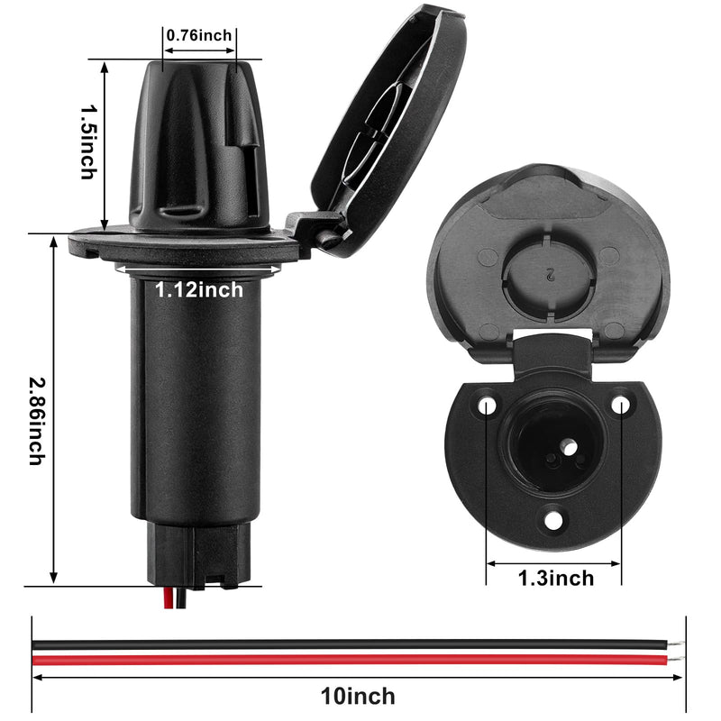 Boat Stern Light Base,Anchor Light Base,Waterproof Navigation Lights for Pontoon,Marine,Yacht,Jon Boat (Threaded 90 Degrees) Threaded 90 degrees
