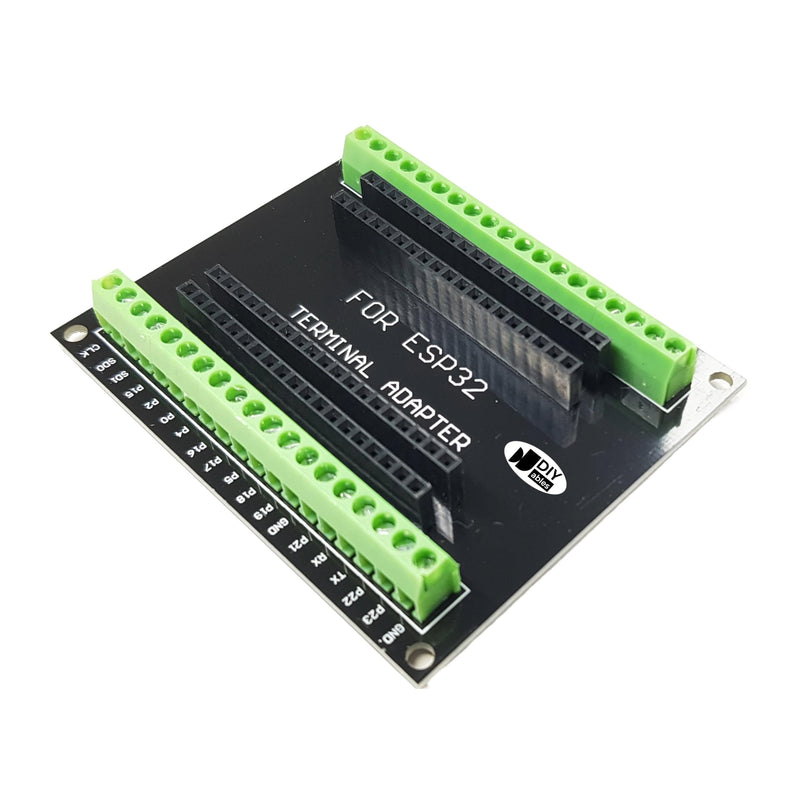 38-pin Screw Terminal Adapter for ESP32, 2 Pieces Black + Green (2pcs)