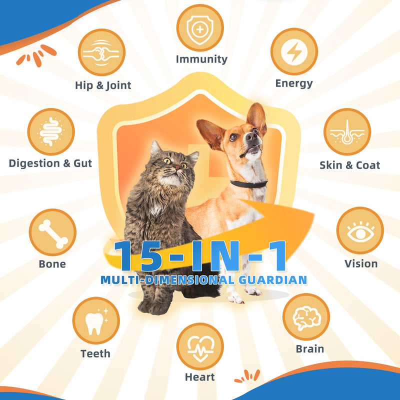 Dog Multivitamin Powder & Dog Dental Powder, Chicken Flavor