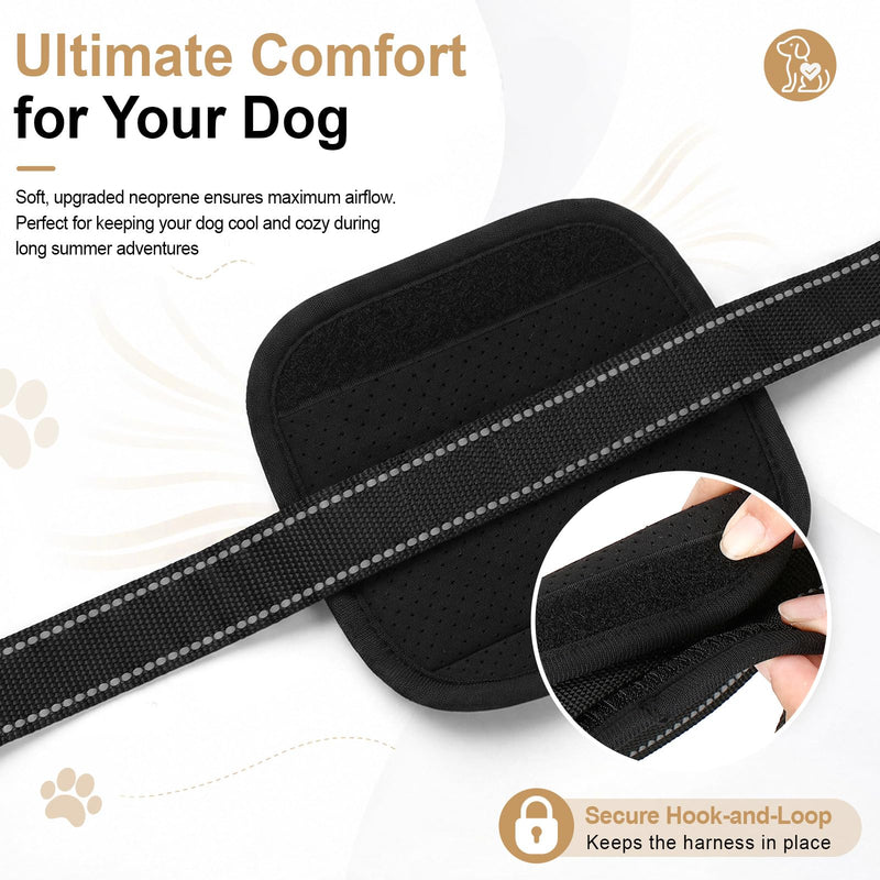 Adjustable Dog Lift Harness Portable Breathable Soft Dog Sling for Back Legs Support Rehab Harness for Summer Weak Rear Legs Senior Injured Disabled After Acl Surgery Pooch(Medium) M