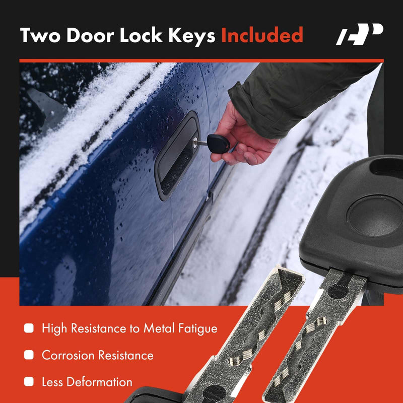 A-Premium Front Left Driver Side Door Lock Cylinder Kit with Keys Compatible with Volkswagen Jetta 1999-2010, Door Lock Cylinder Set for 1U0837167D, 1U0837167E, 1U0837167F