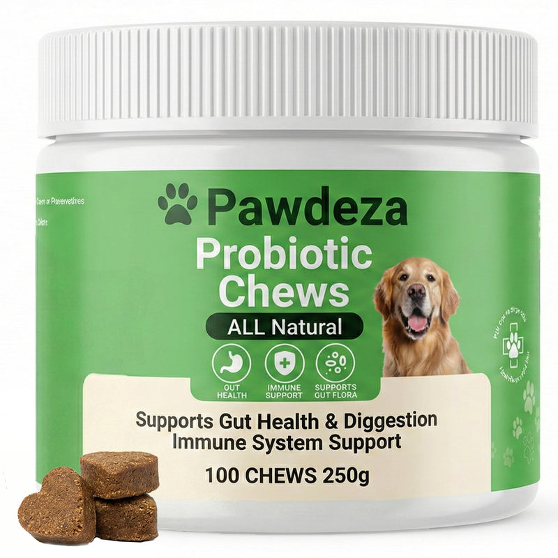 Dog Probiotics Chews – 6 Billion CFU with Prebiotics, Pumpkin, Inulin, Chicory Root & Digestive Enzymes – Supports Gut Health, Digestion, Immunity & Regularity – Natural oft Chews for Dogs